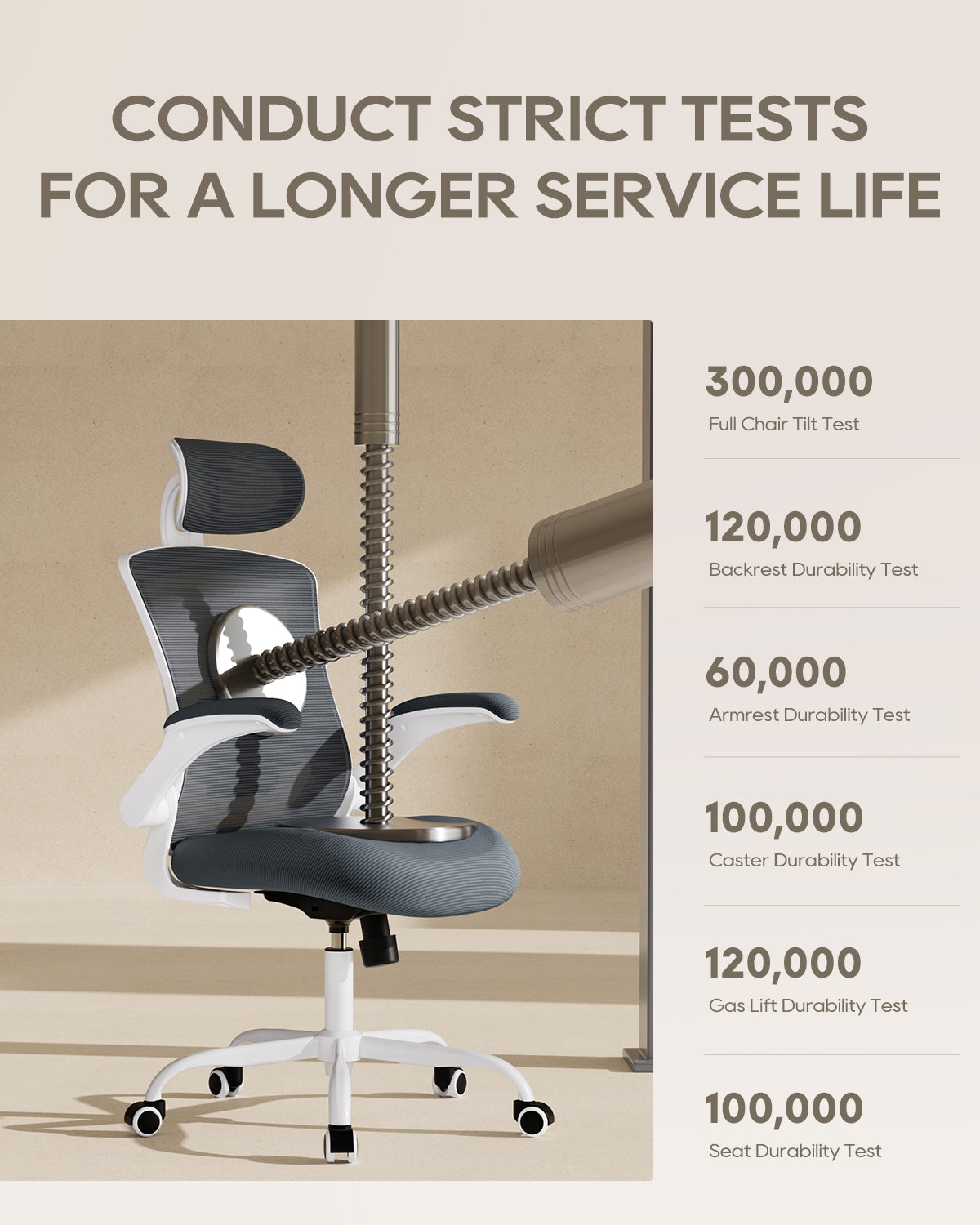 Scaun de birou ergonomic din plasă COLAMY cu suport lombar Model.9050