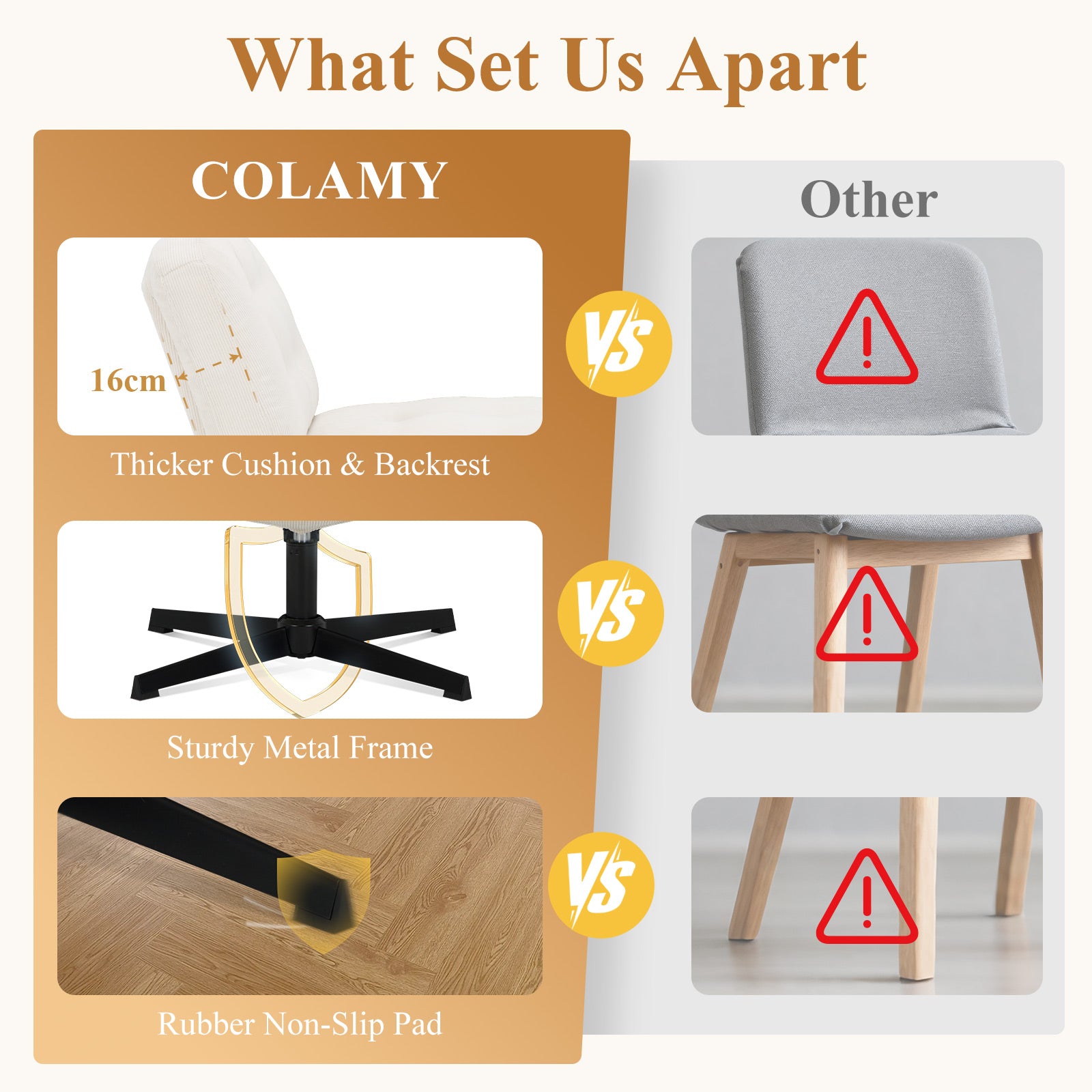COLAMY CozySpin Lounge-Sessel – Drehbarer Akzentstuhl aus weichem Cord