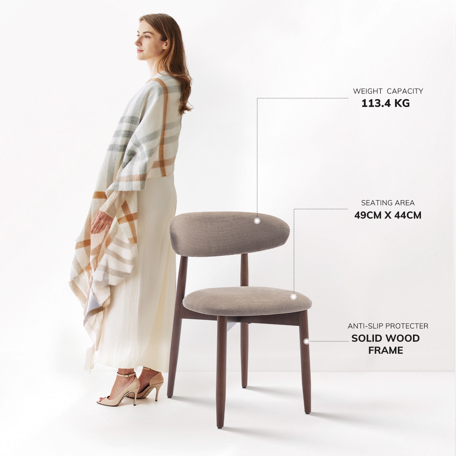 COLAMY NOYA Mid-Century Modern Dining Chair-PRE-ORDER