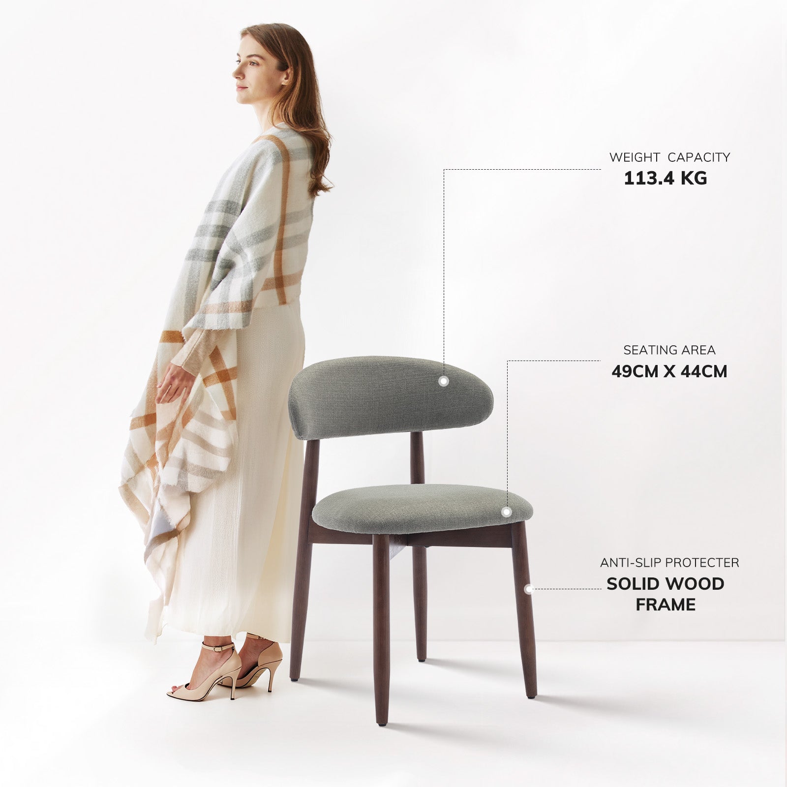 COLAMY NOYA Mid-Century Modern Dining Chair-PRE-ORDER