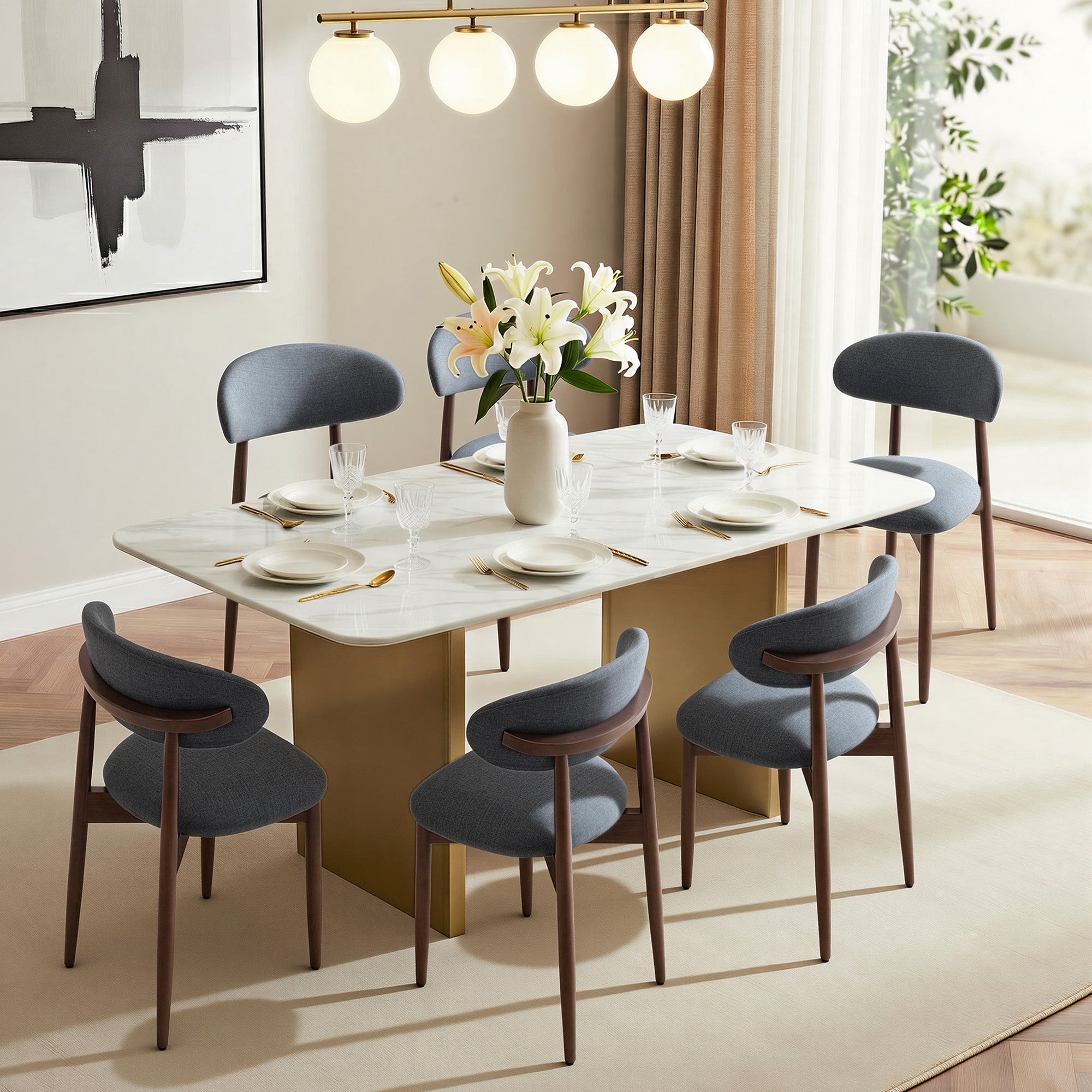 COLAMY NOYA Mid-Century Modern Dining Chair-PRE-ORDER