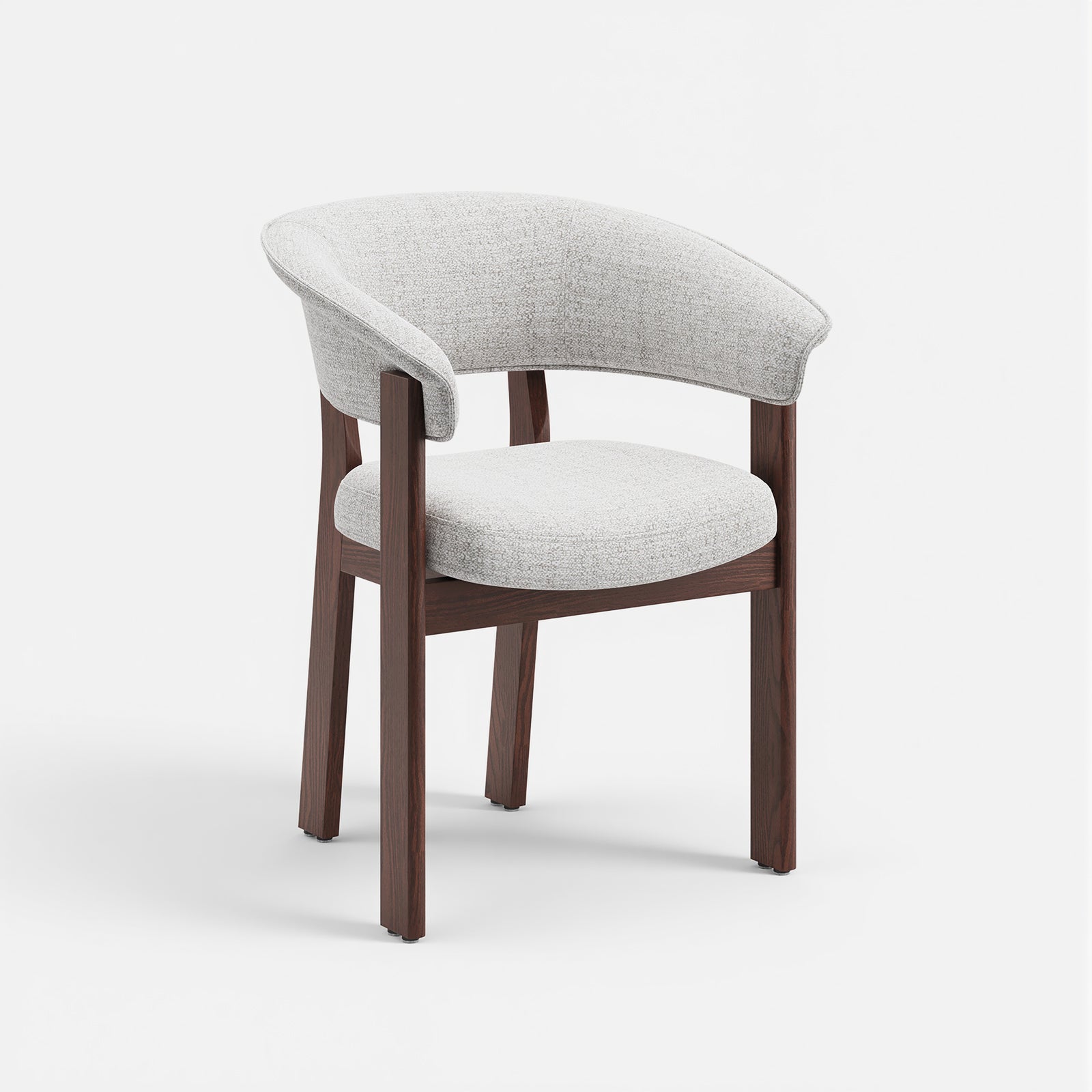 COLAMY HALO Luxe Upholstered Dining Chair - Single to Set of 4