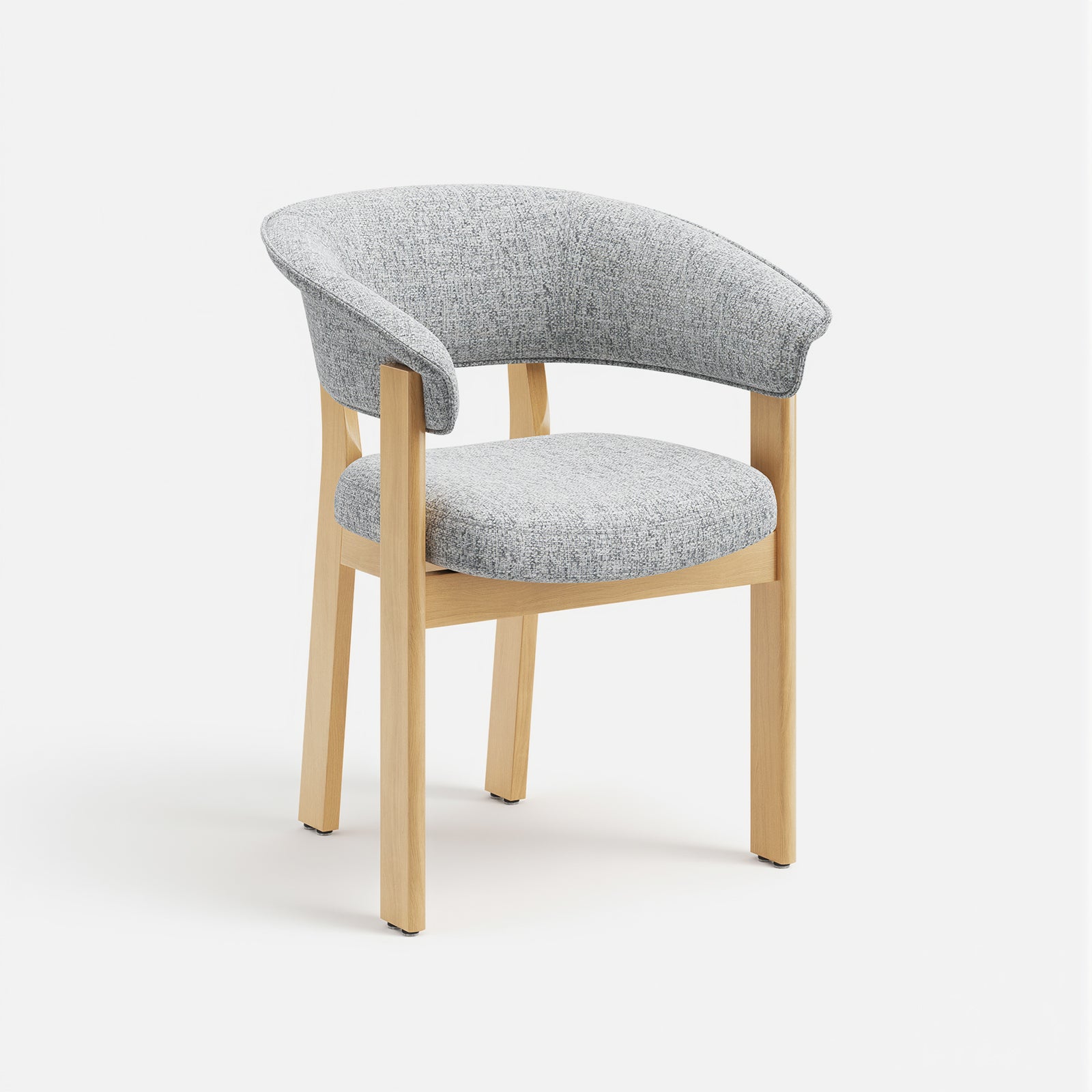 COLAMY HALO Luxe Upholstered Dining Chair - Single to Set of 4