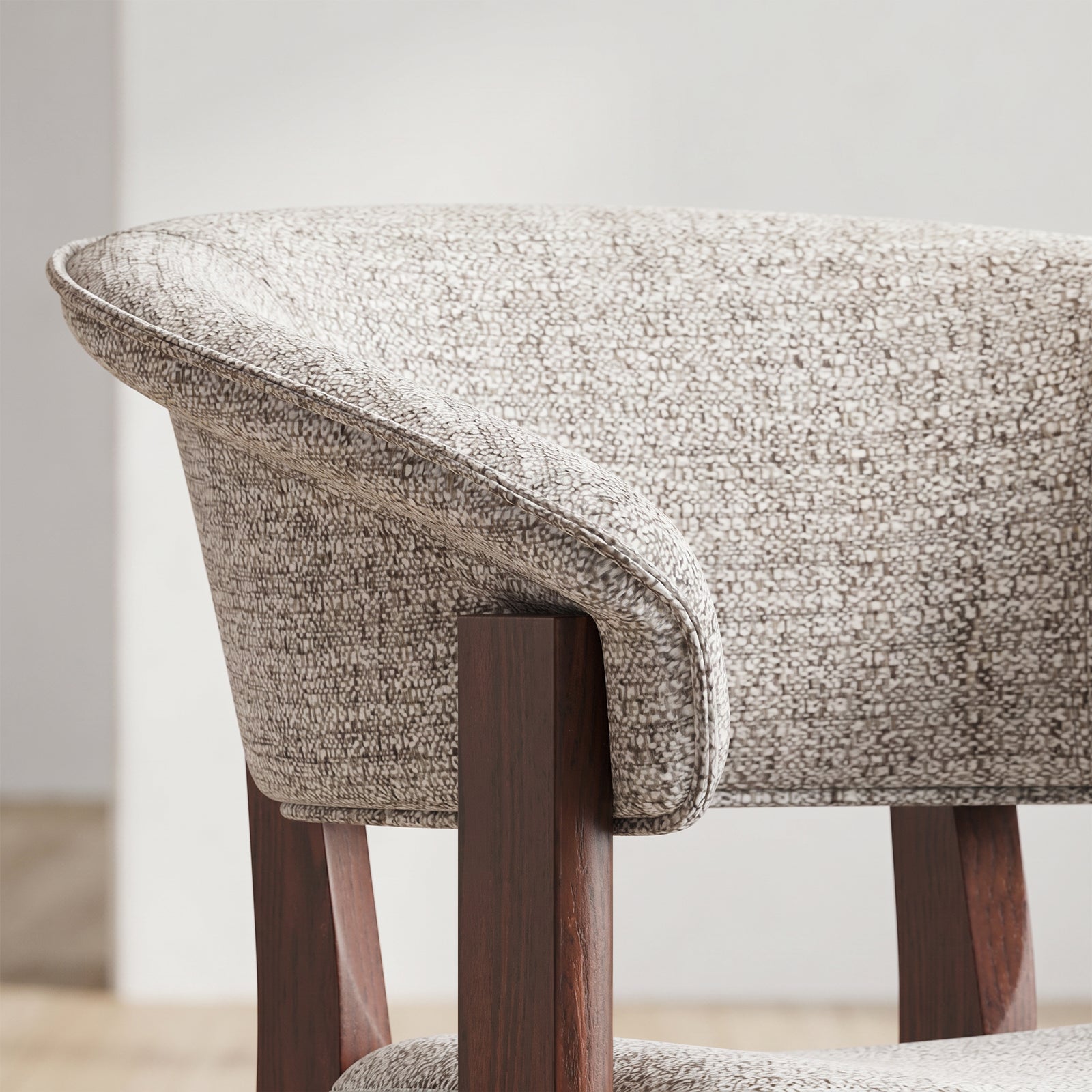 COLAMY HALO Luxe Upholstered Dining Chair - Single to Set of 4