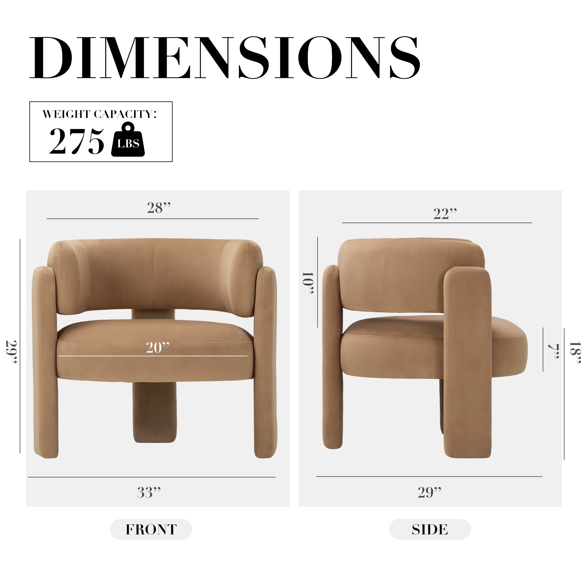 COLAMY Luna Modern Lounge Chair