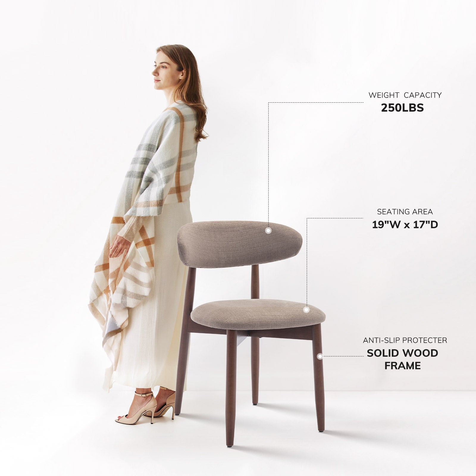 COLAMY NOYA Mid-Century Modern Dining Chair-PRE-ORDER