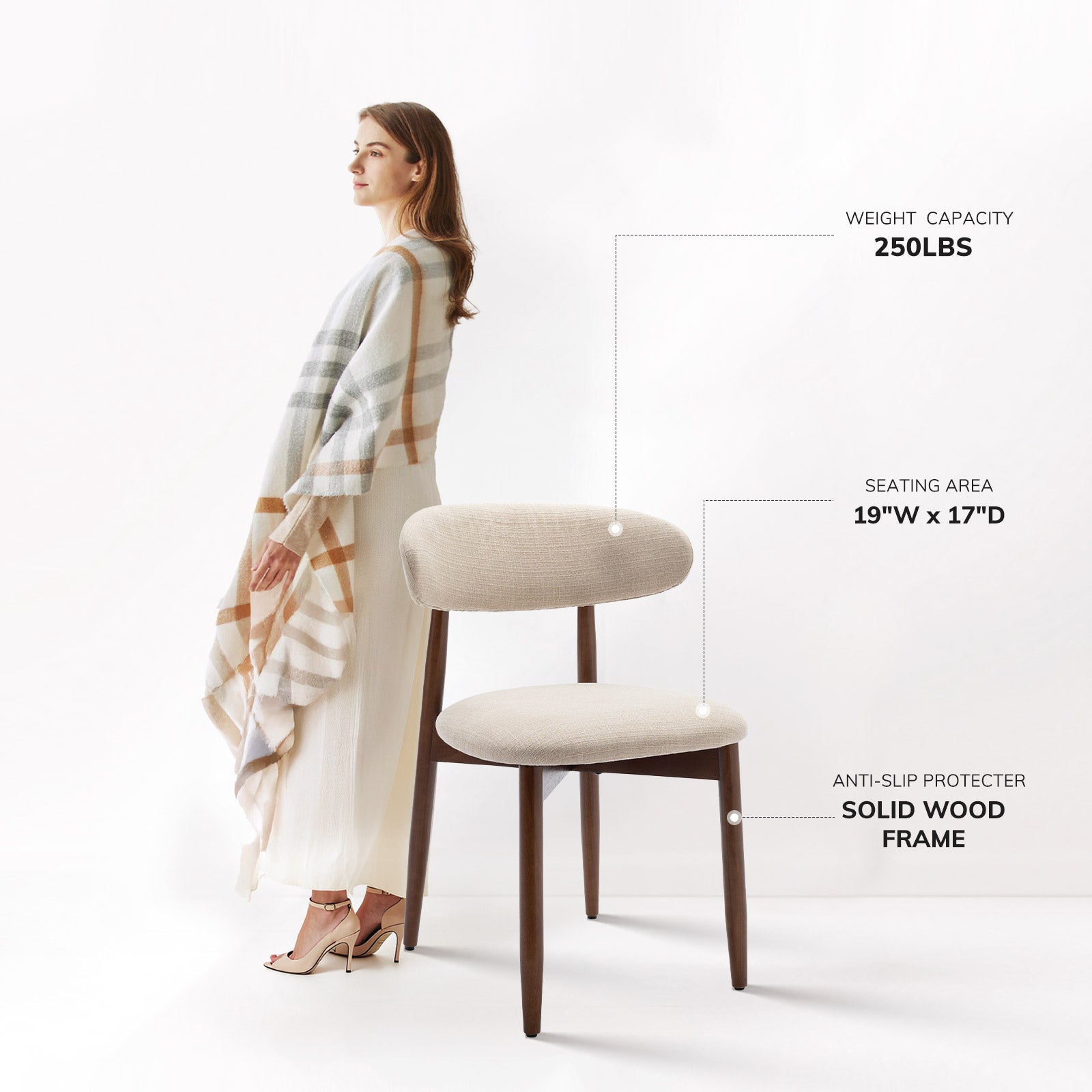 COLAMY NOYA Mid-Century Modern Dining Chair-PRE-ORDER