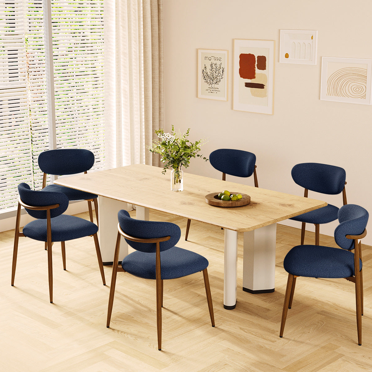 COLAMY NOYA Mid-Century Modern Dining Chair