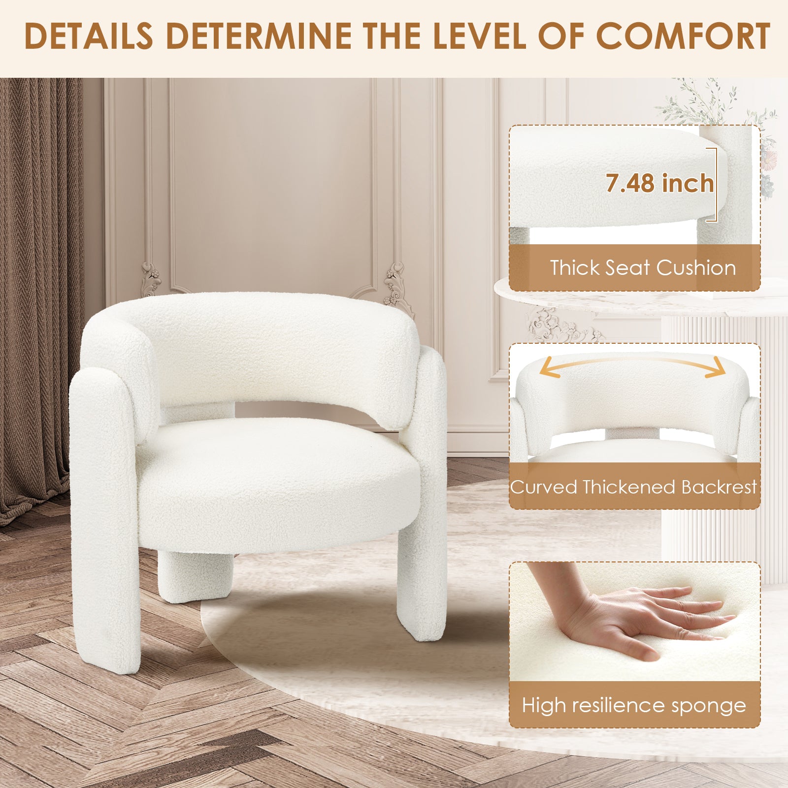 COLAMY Luna Modern Lounge Chair