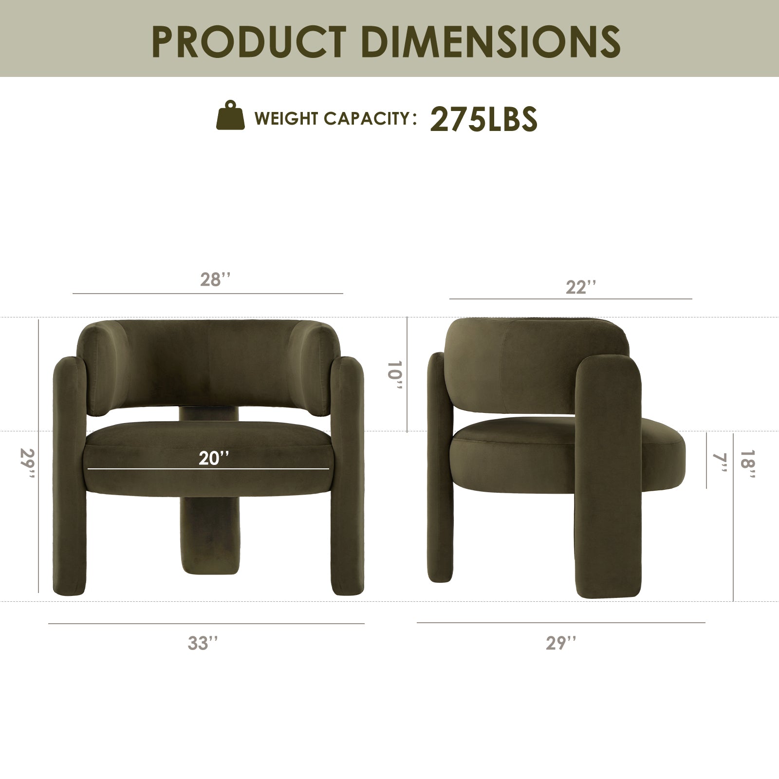 COLAMY Luna Modern Lounge Chair