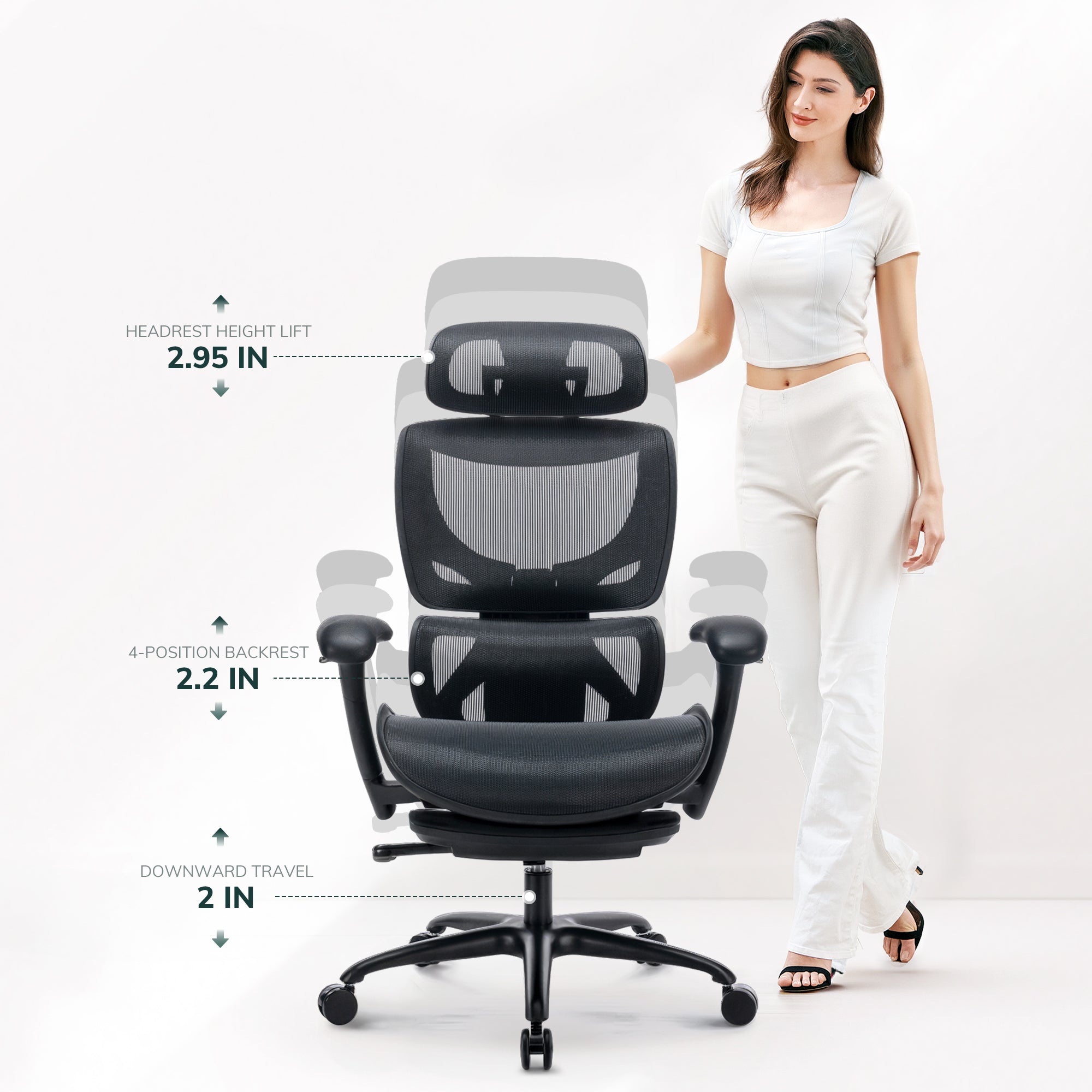 COLAMY AERIX Futuristischer ergonomischer Bürostuhl
