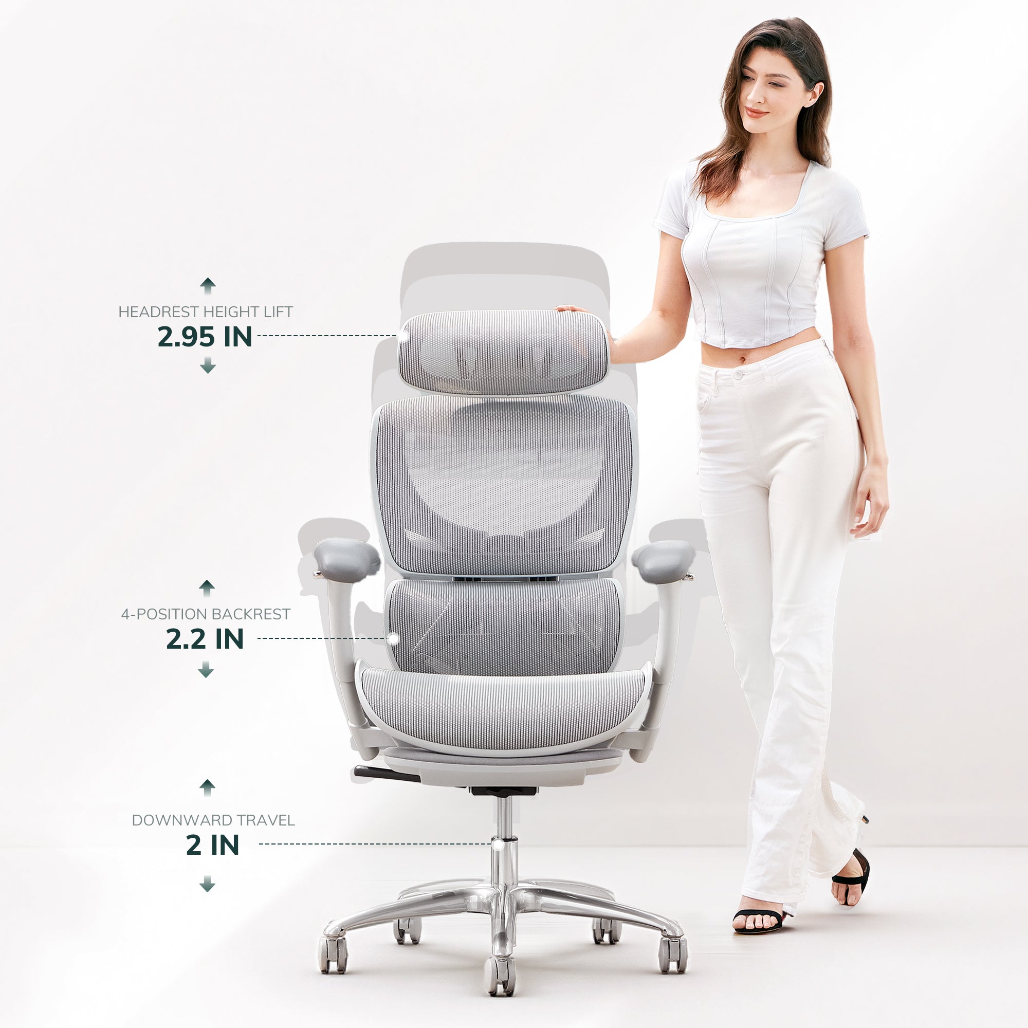 COLAMY AERIX Futuristischer ergonomischer Bürostuhl