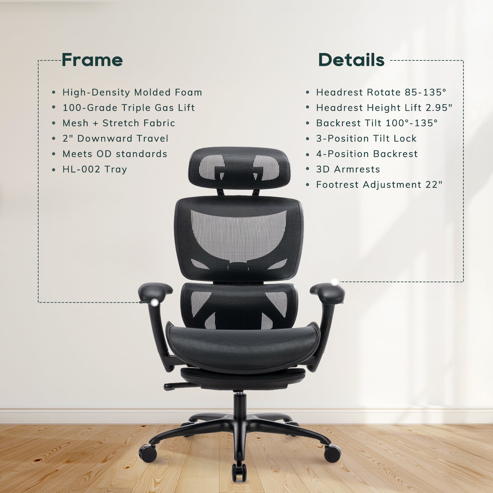 COLAMY AERIX Futuristic Ergonomic Office Chair