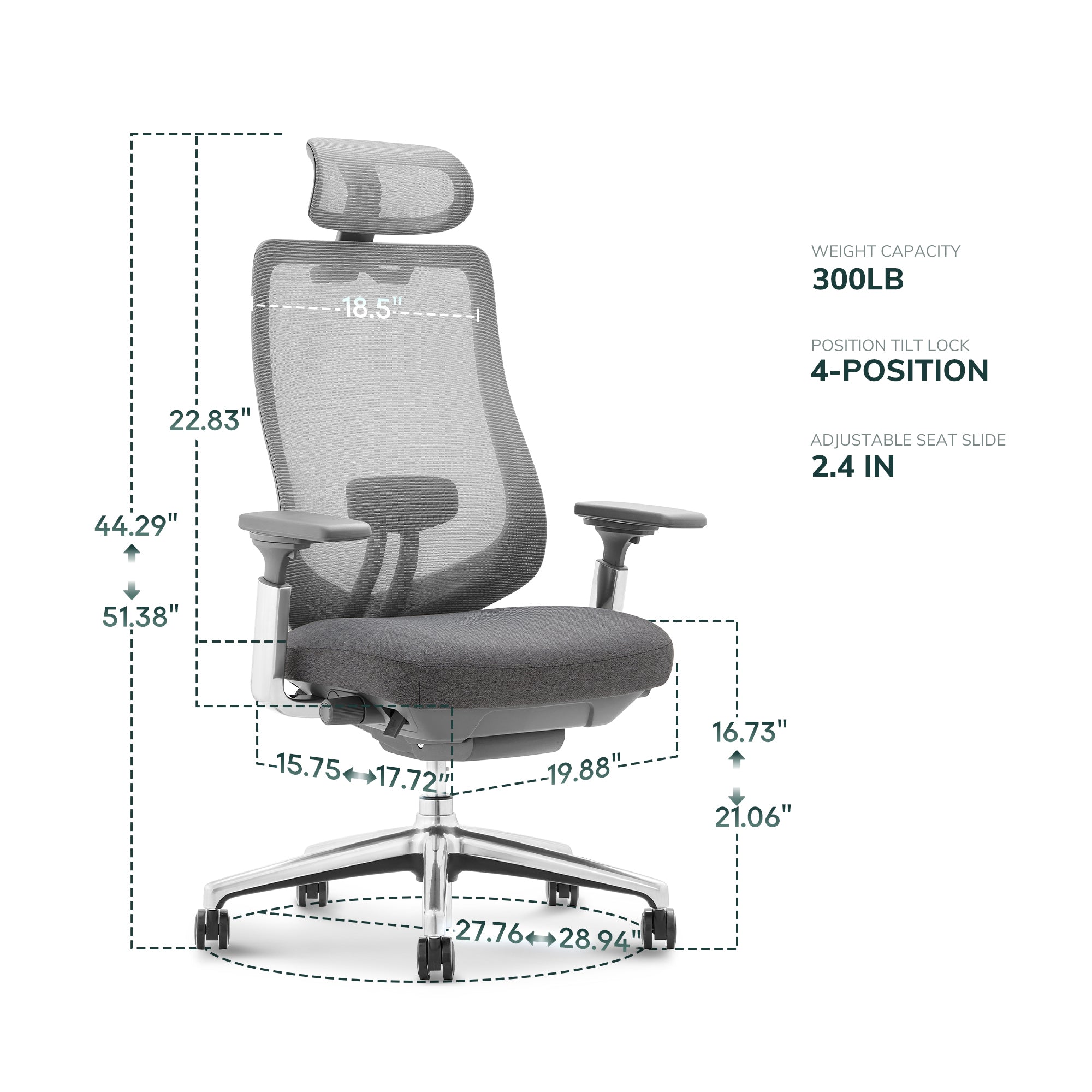 COLAMY ATLAS Ergonomischer Bürostuhl