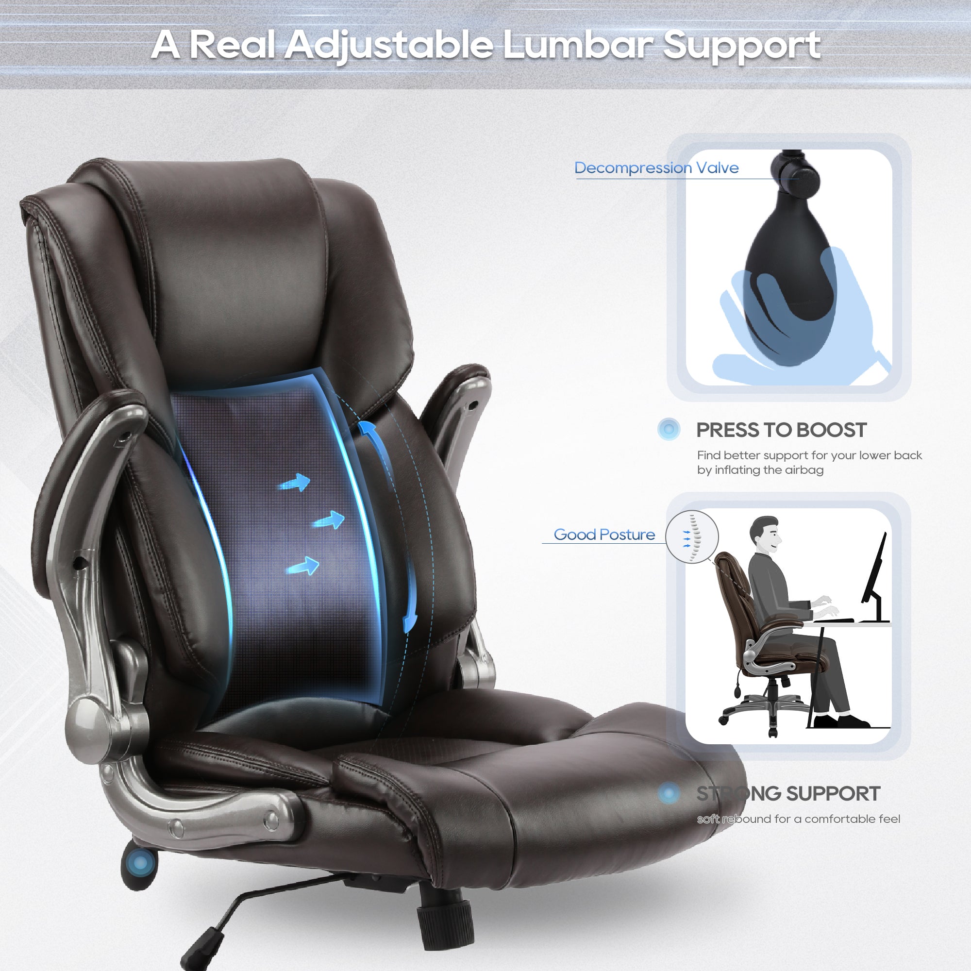 COLAMY GUARDIAN Managerial Office Chair