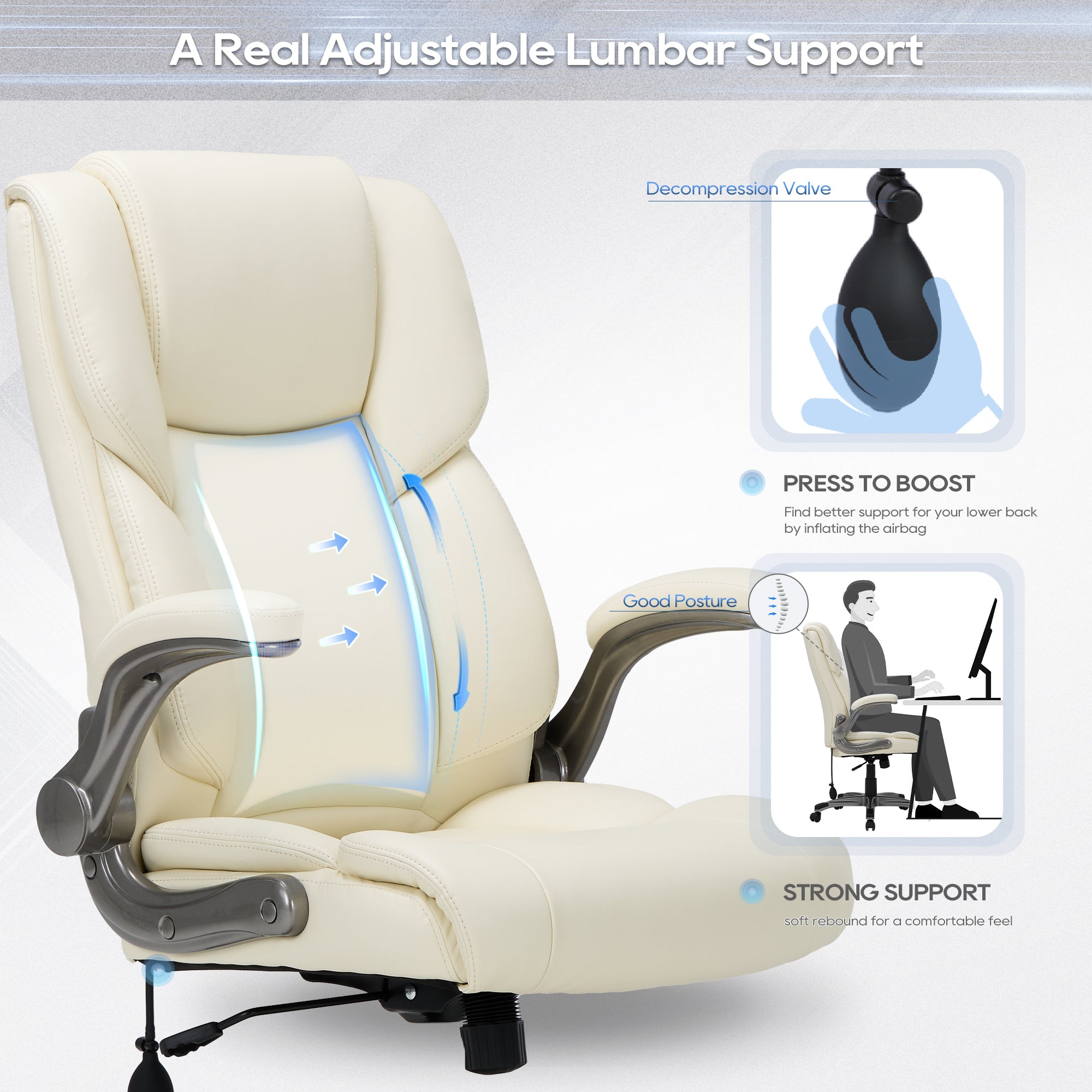 COLAMY GUARDIAN Managerial Office Chair