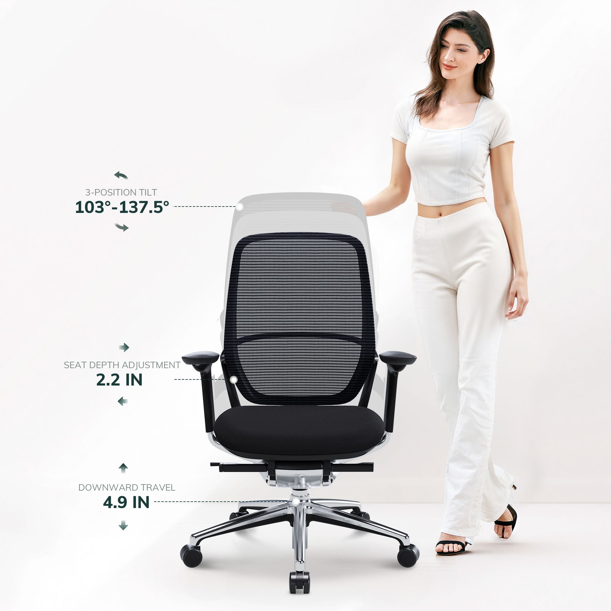 COLAMY HINA Modern Ergonomic Office Chair