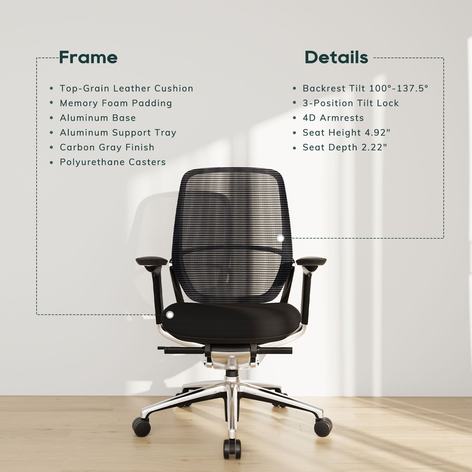 COLAMY HINA Modern Ergonomic Office Chair