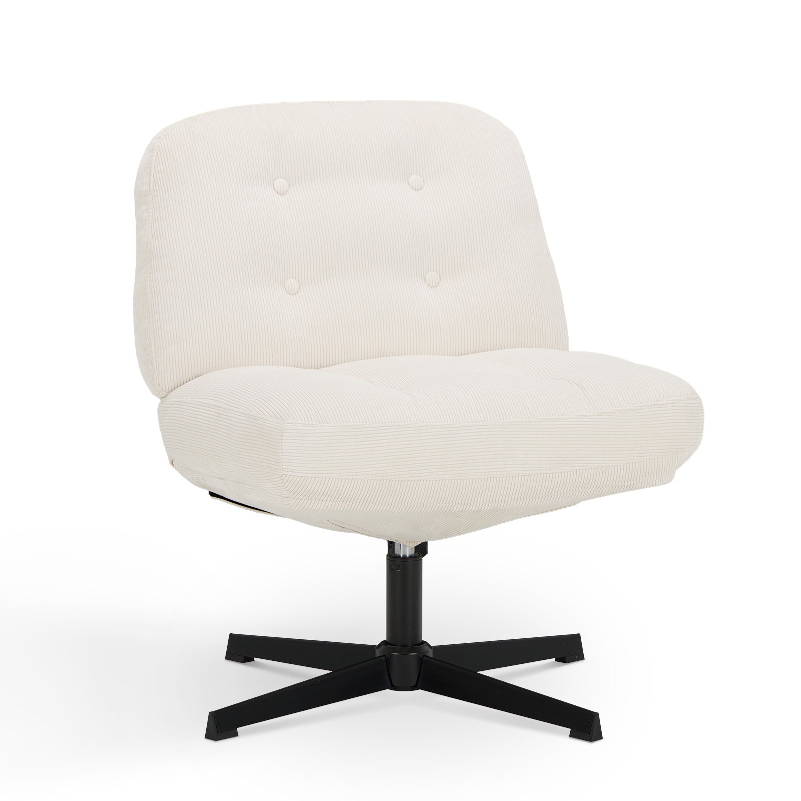 COLAMY CozySpin Lounge-Sessel – Drehbarer Akzentstuhl aus weichem Cord