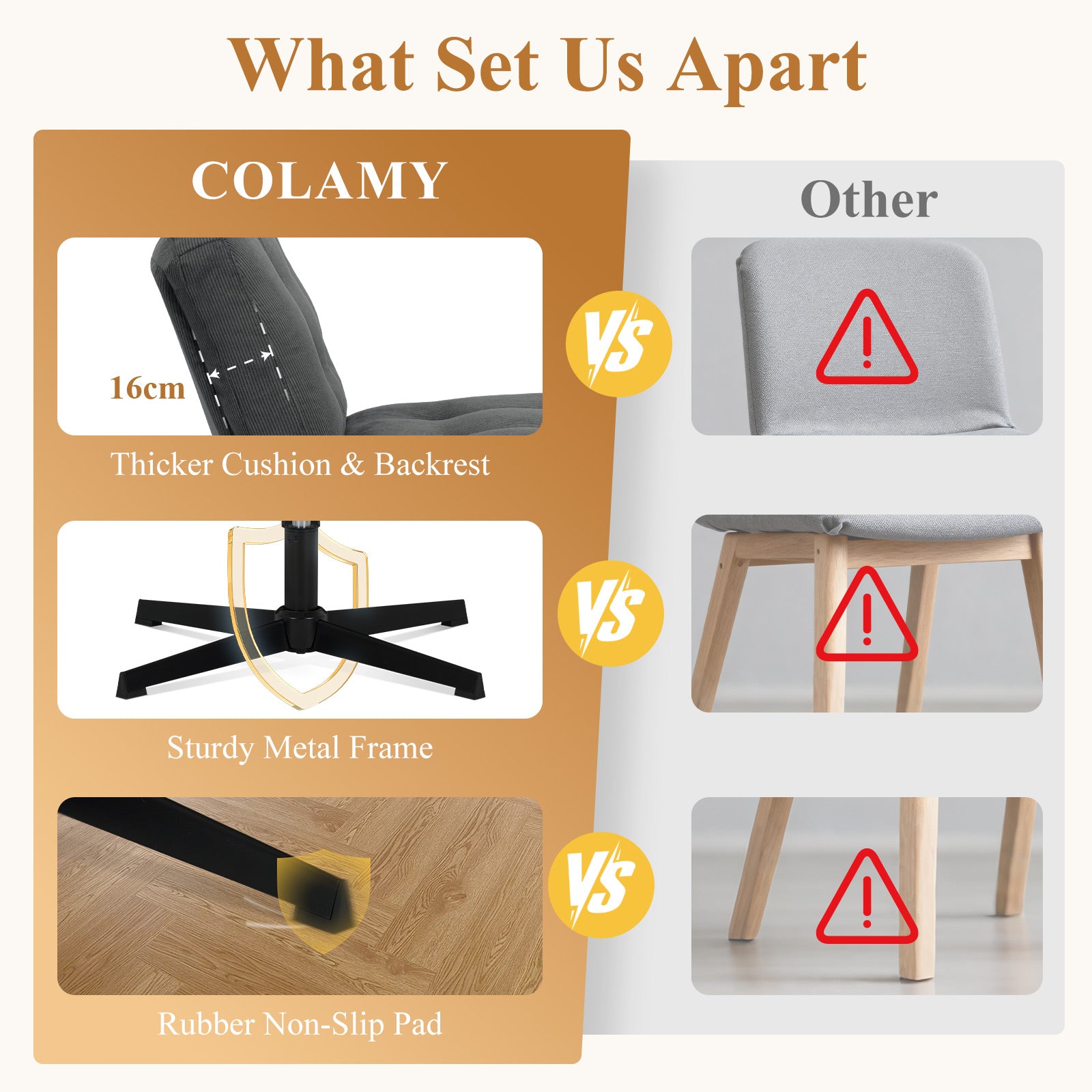 COLAMY CozySpin Lounge-Sessel – Drehbarer Akzentstuhl aus weichem Cord