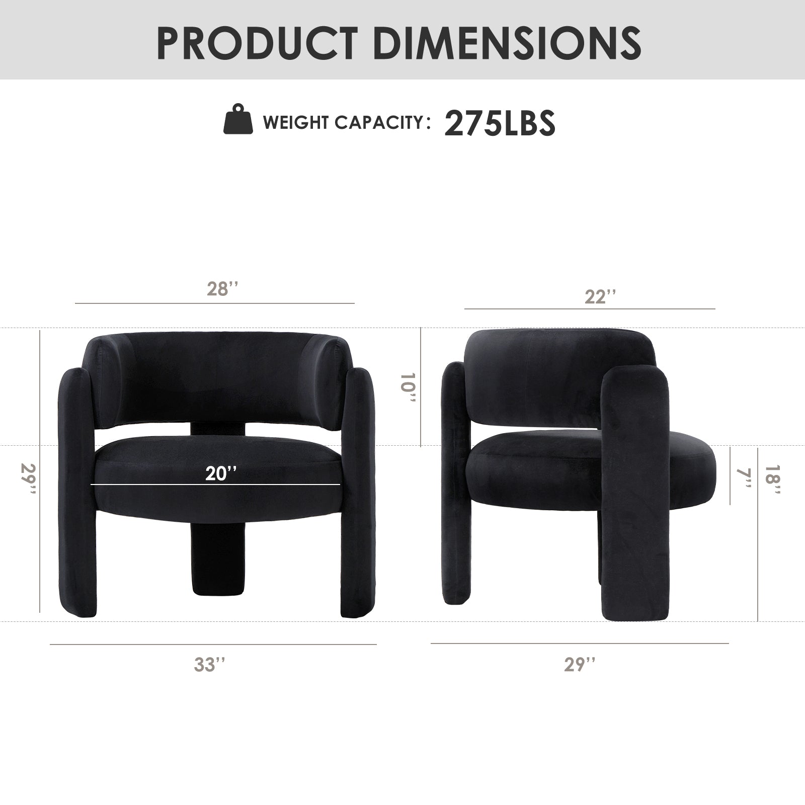 COLAMY Luna Modern Lounge Chair