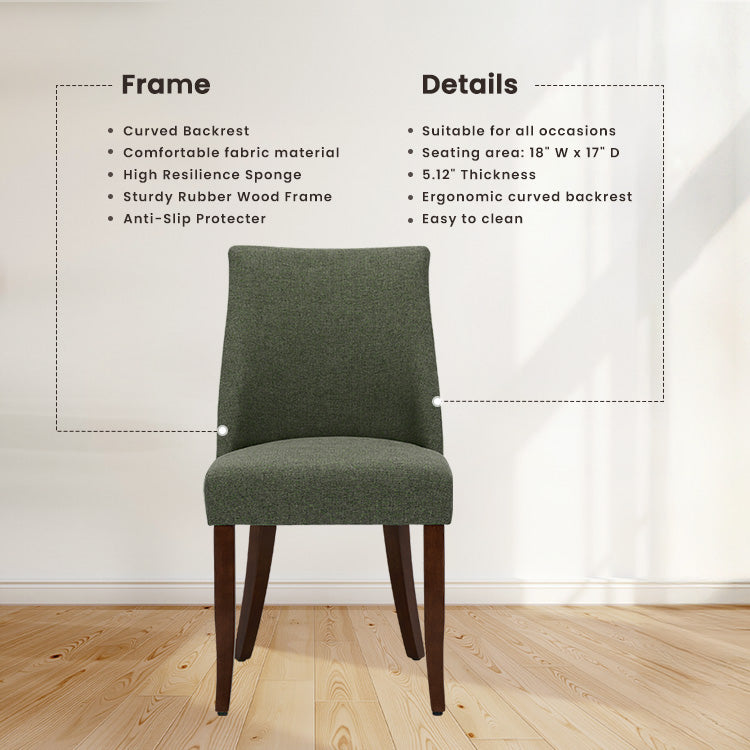 COLAMY KAVA Sedia da pranzo moderna e casual