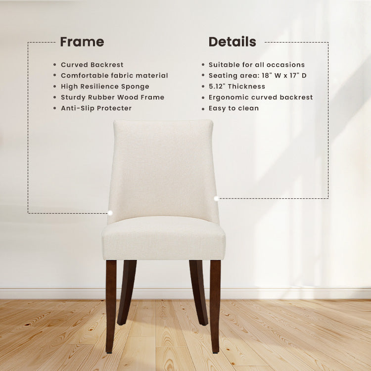 COLAMY KAVA Sedia da pranzo moderna e casual