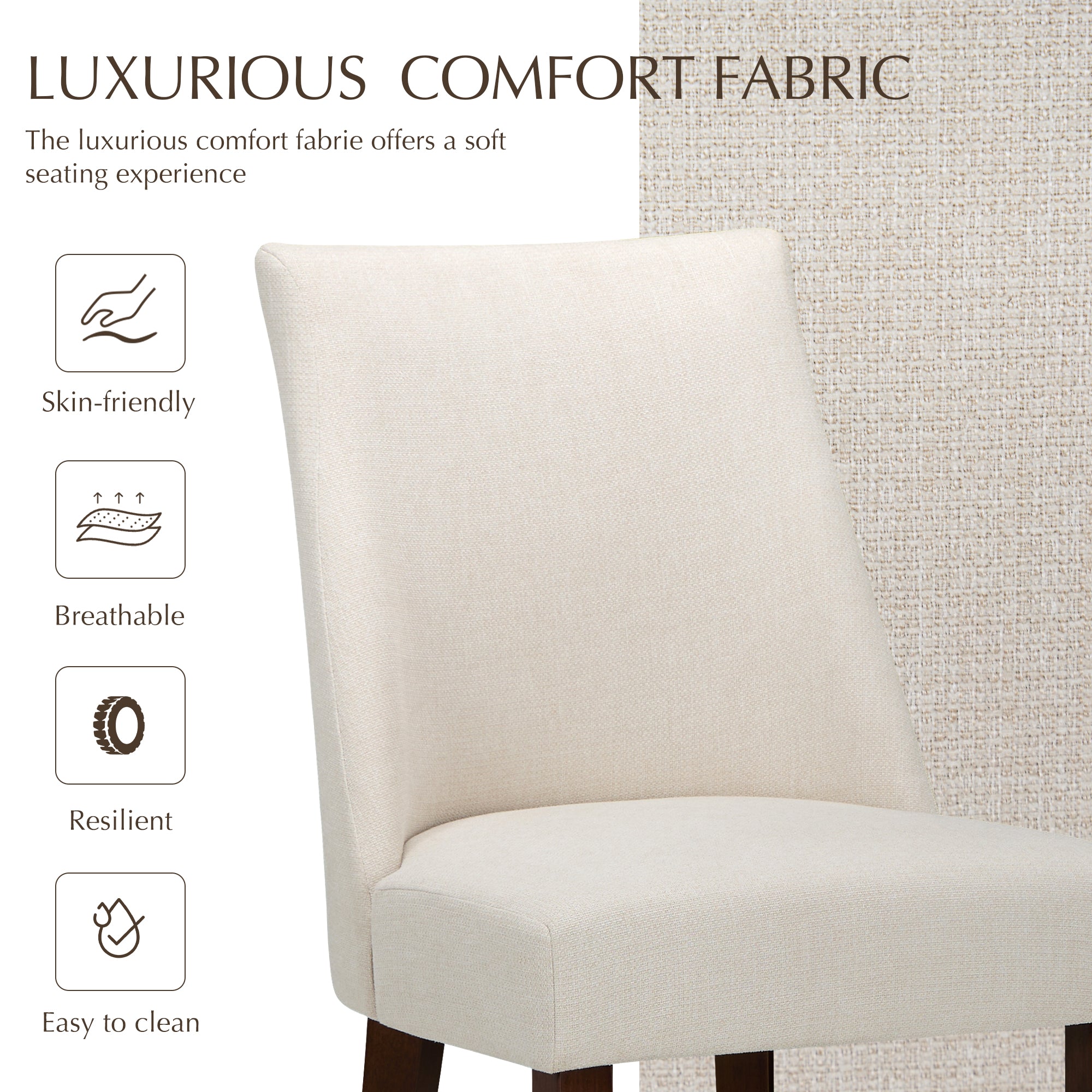 COLAMY KAVA Modern Casual Dining Chair