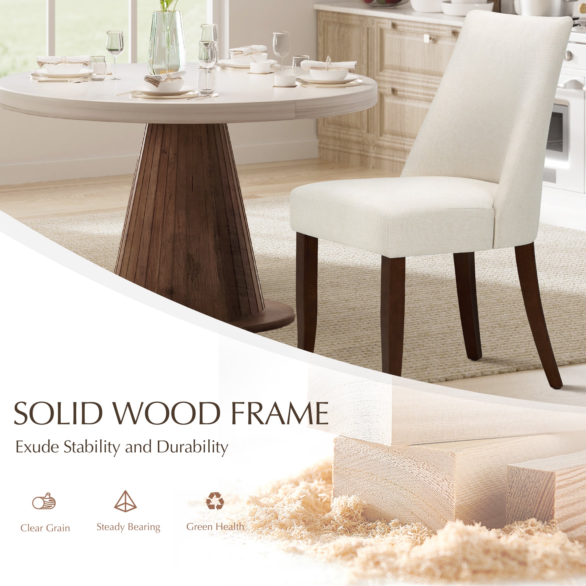 COLAMY KAVA Modern Casual Dining Chair