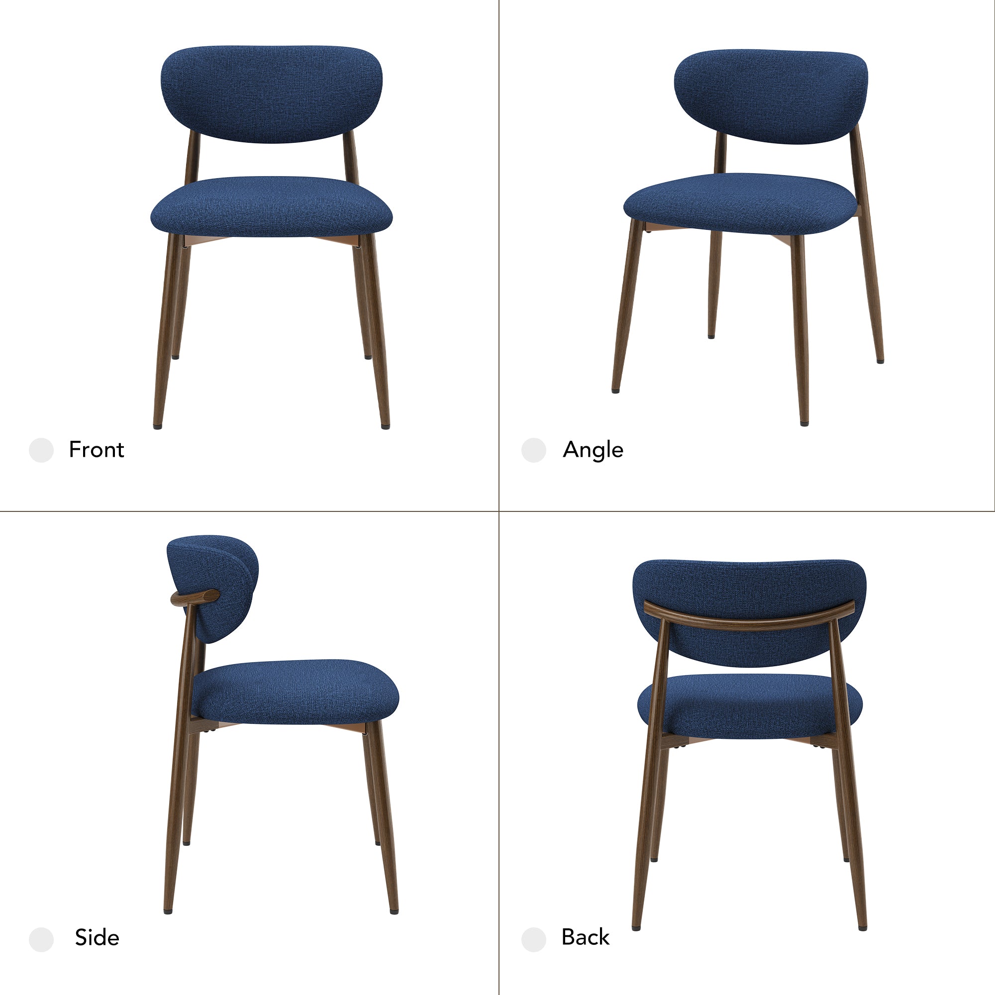 COLAMY SOVA Minimalist Nordic Dining Chair