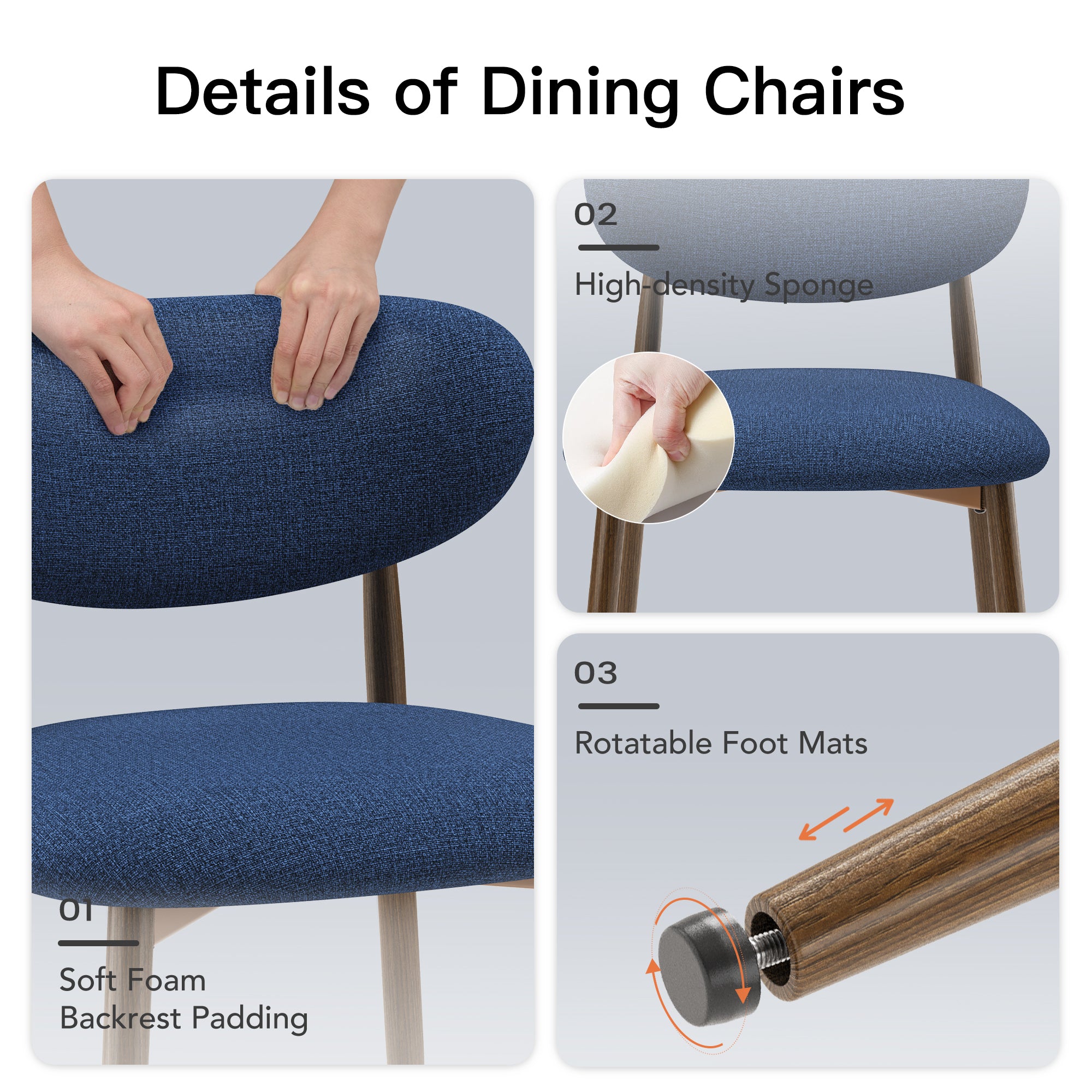 COLAMY SOVA Minimalist Nordic Dining Chair