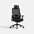 COLAMY ATLAS-01 black ergonomic high back mesh office chair with adjustable headrest