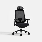 COLAMY ATLAS-01 black ergonomic high back mesh office chair with adjustable headrest