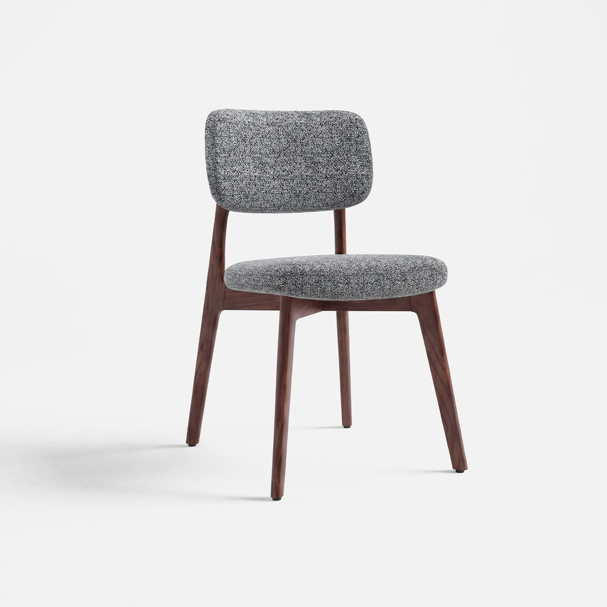 COLAMY HALO Prime Upholstered Dining Chair - FSC Solid Red Oak Wood Frame
