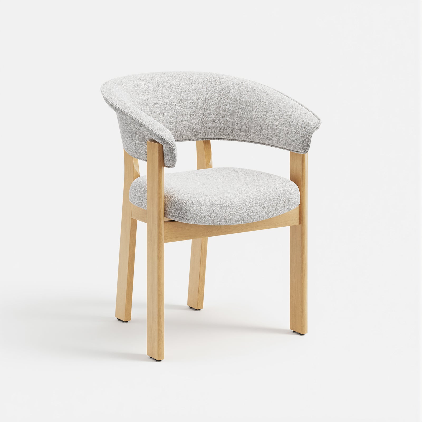 COLAMY HALO Luxe Upholstered Dining Chair - Single to Set of 4
