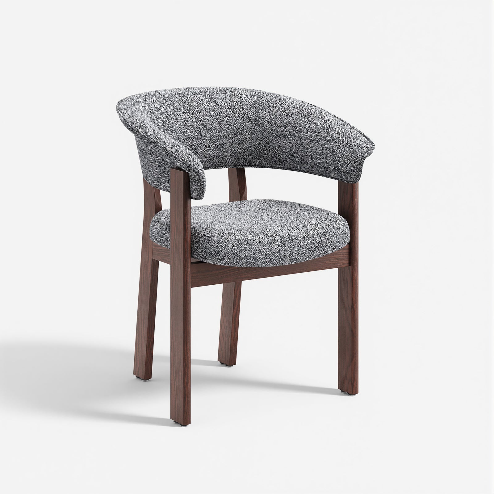 COLAMY HALO Luxe Upholstered Dining Chair - Single to Set of 4