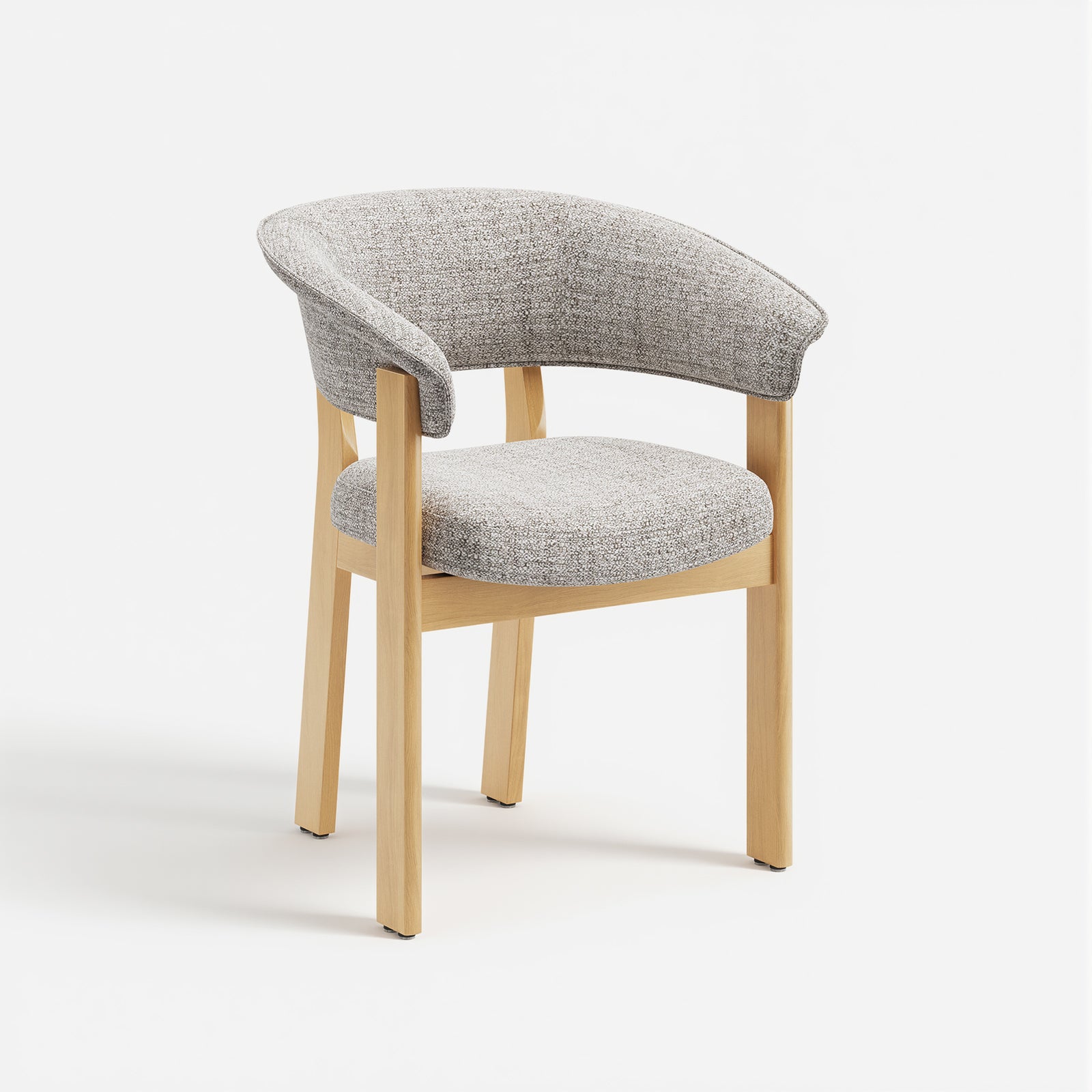COLAMY HALO Luxe Upholstered Dining Chair - Single to Set of 4