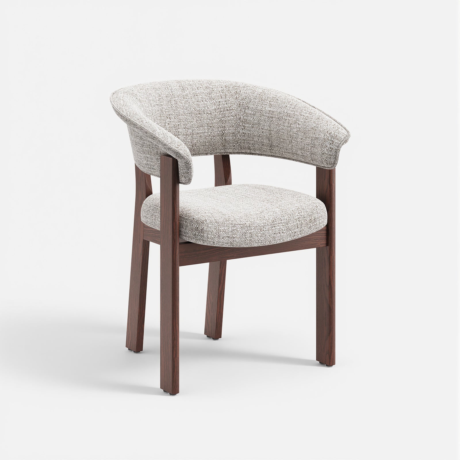 COLAMY HALO Luxe Upholstered Dining Chair - Single to Set of 4
