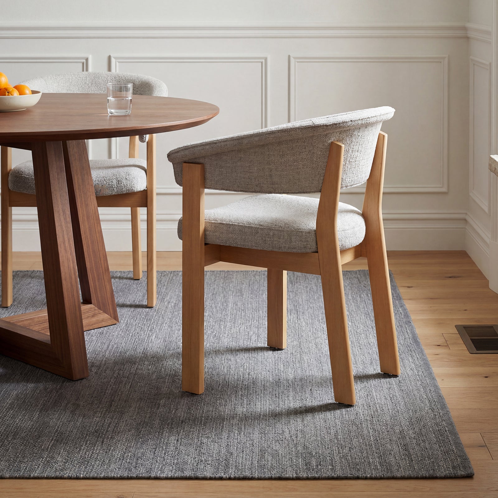 COLAMY HALO Luxe Upholstered Dining Chair - Single to Set of 4
