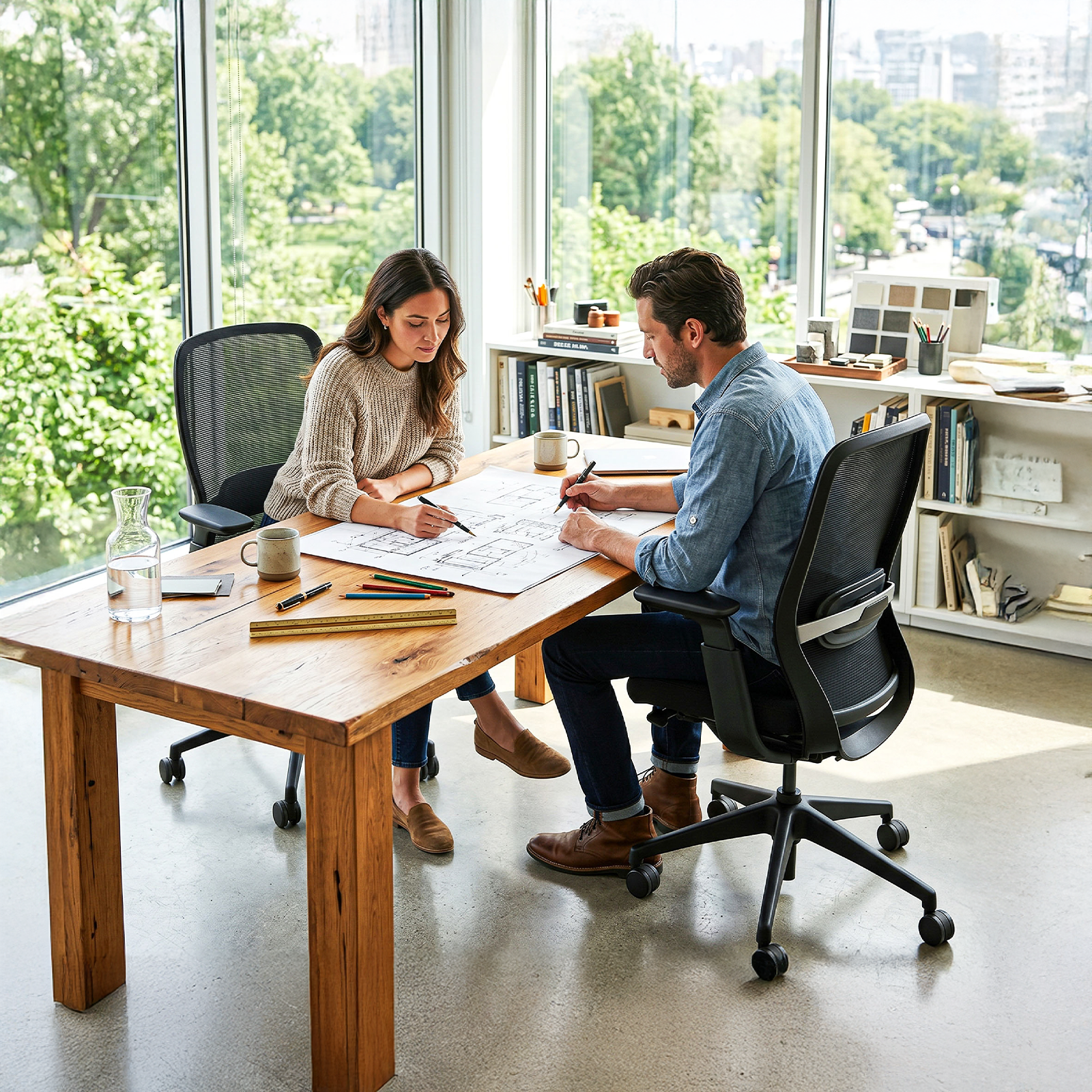 COLAMY AETHER Ergonomic Middle Back Mesh Office Chair